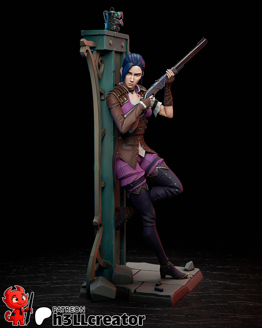 Veilshot Precision Warden | 1/12 Unpainted Resin Kit Model