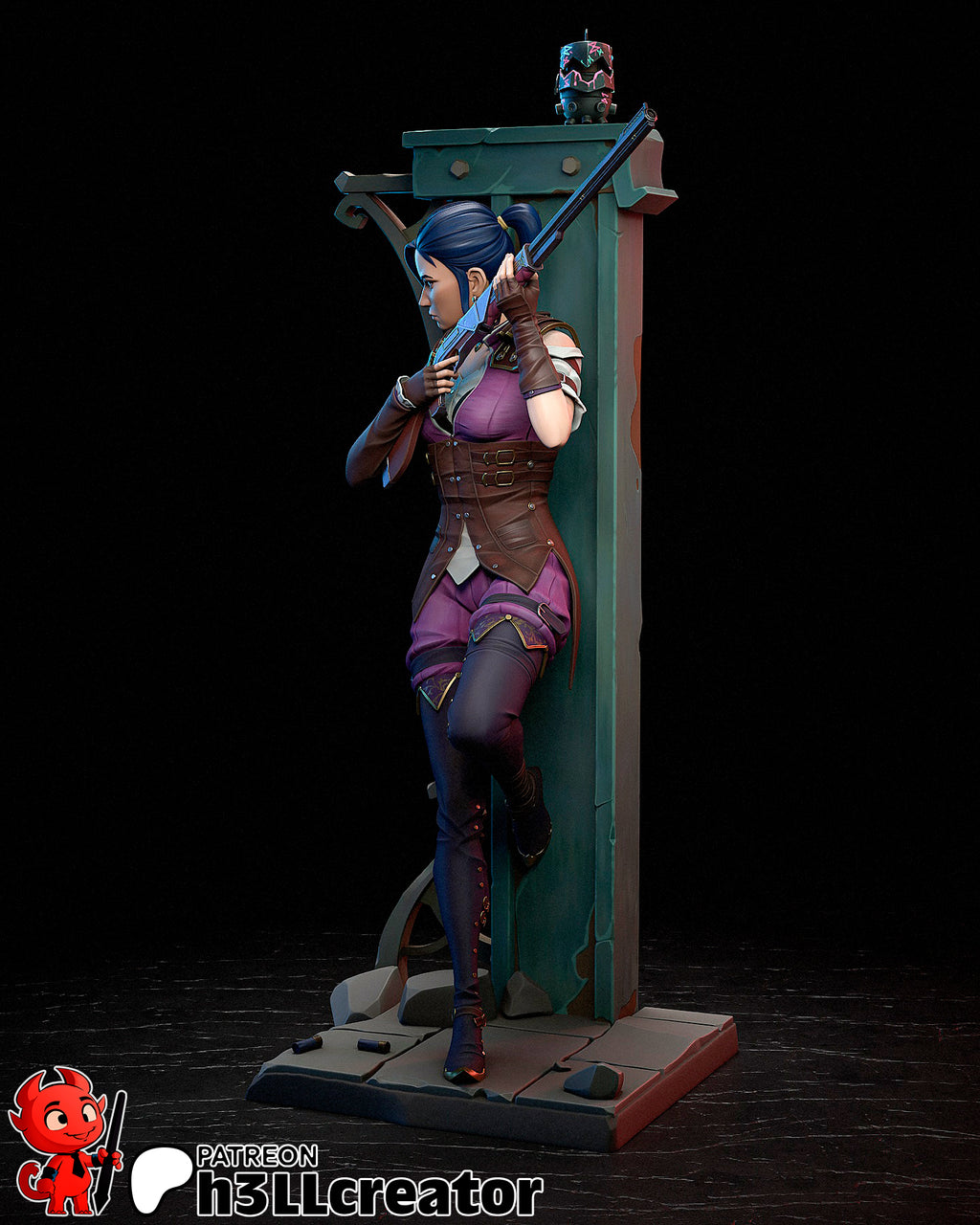 Veilshot Precision Warden | 1/12 Unpainted Resin Kit Model