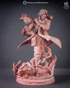 Ember Tome Arcanist | 1/7 Unpainted Resin Kit Model