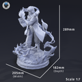 Ember Tome Arcanist | 1/7 Unpainted/Painted Resin Figure