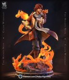 Ember Tome Arcanist | 1/7 Unpainted Resin Kit Model