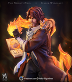 Ember Tome Arcanist | 1/7 Unpainted Resin Kit Model
