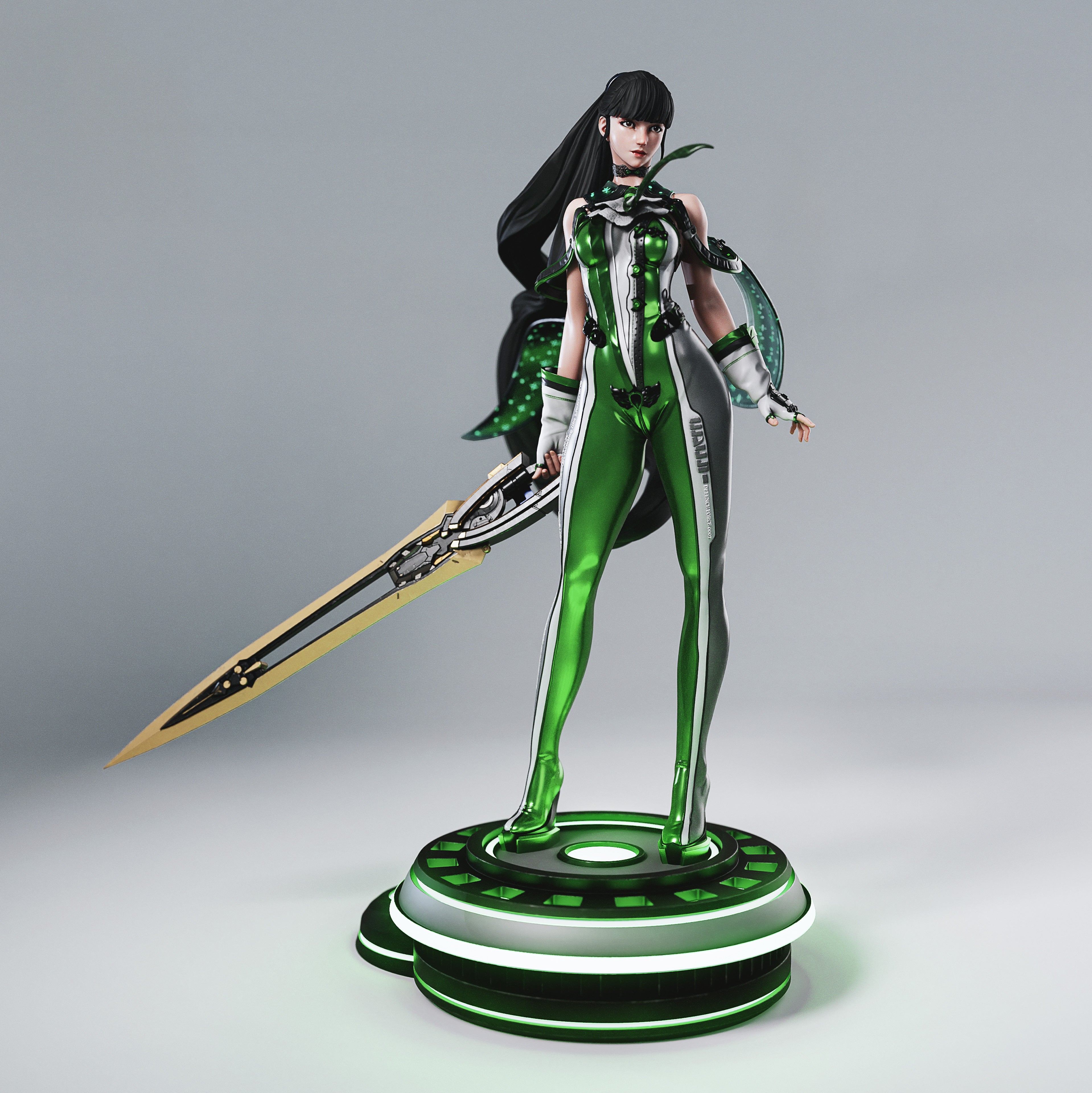 Emerald Blade Sentinel | 1/6 Unpainted Resin Kit Model