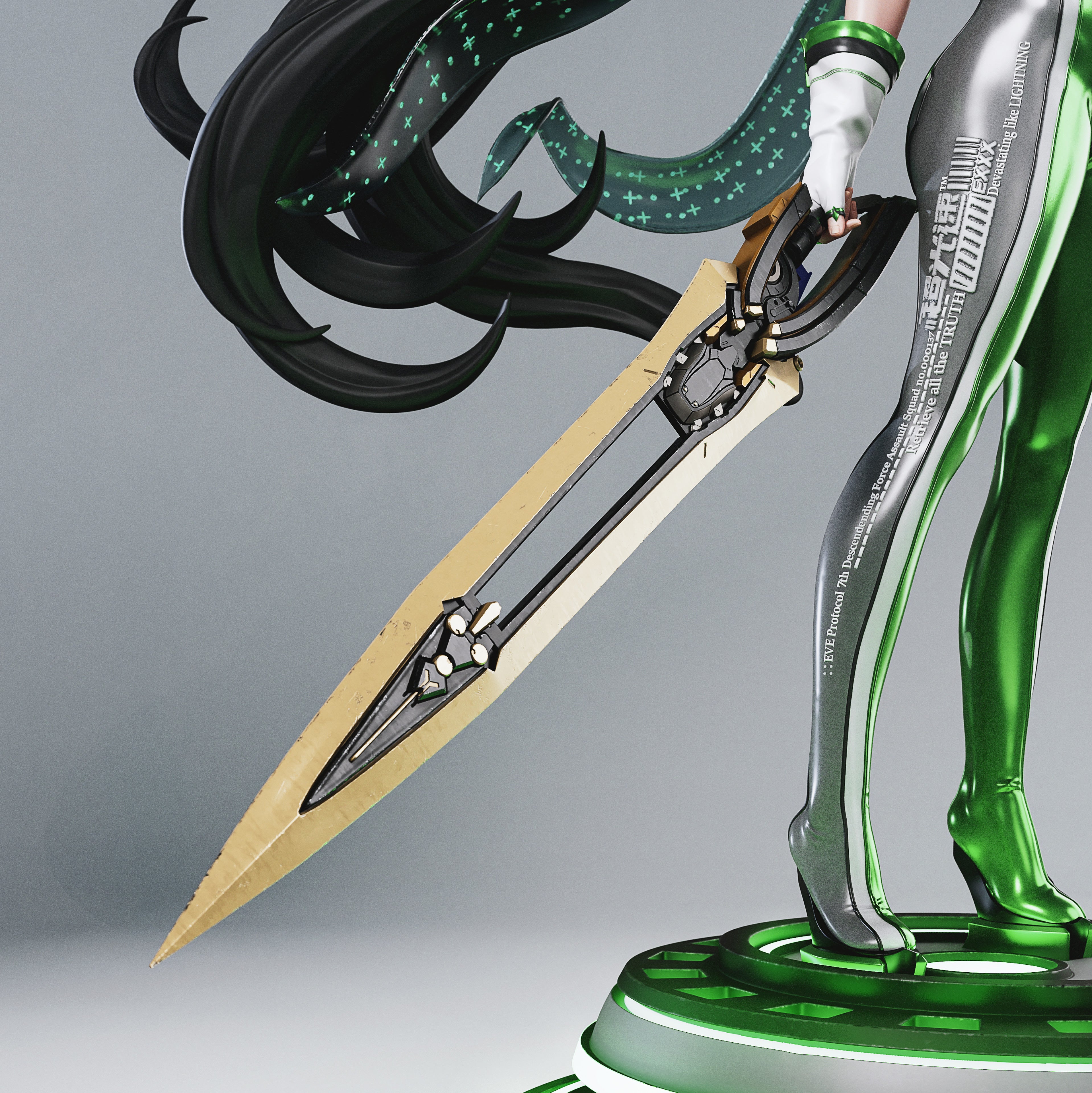 Emerald Blade Sentinel | 1/6 Unpainted Resin Kit Model