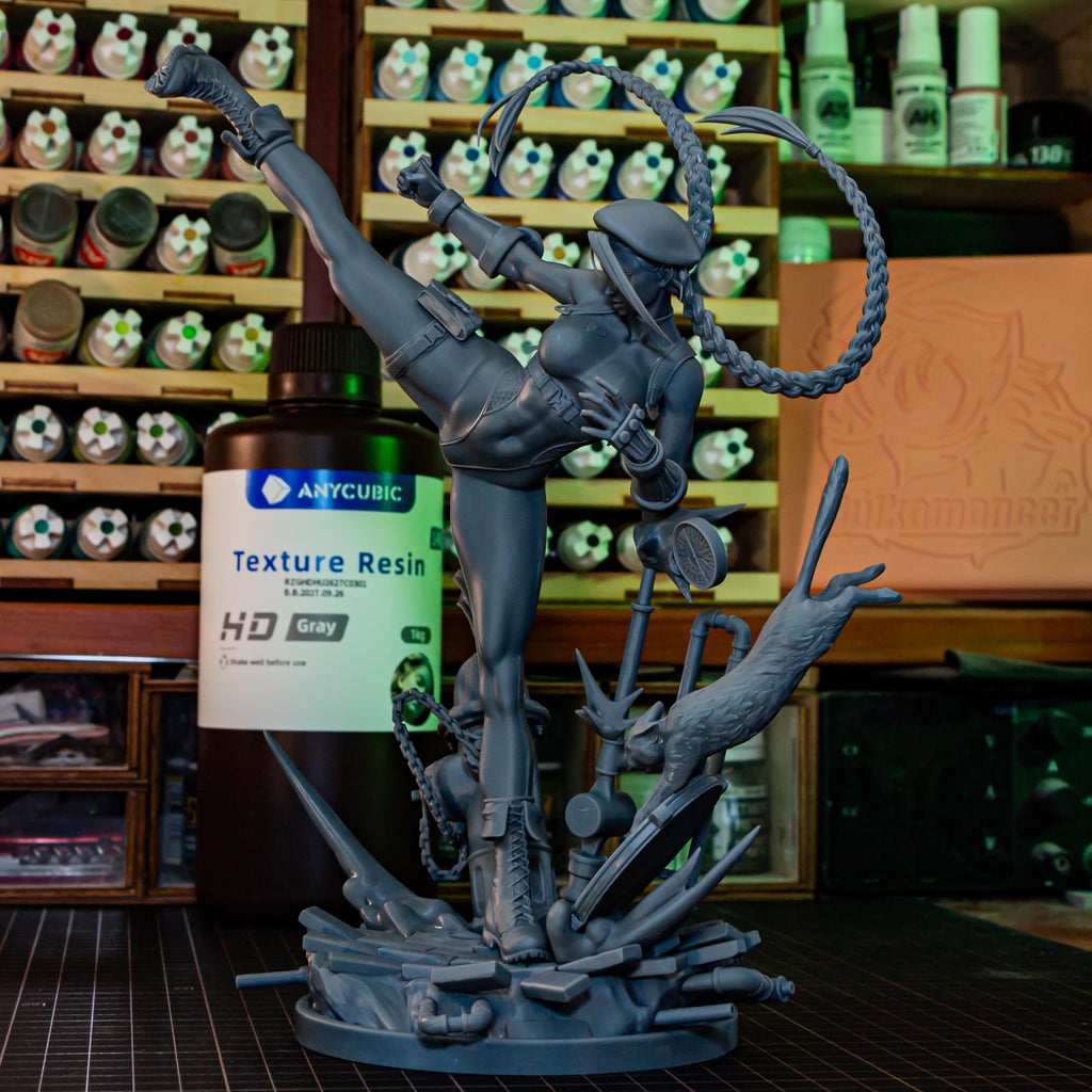 High Kick Commando Pinup | 1/8 Unpainted Resin Kit Model