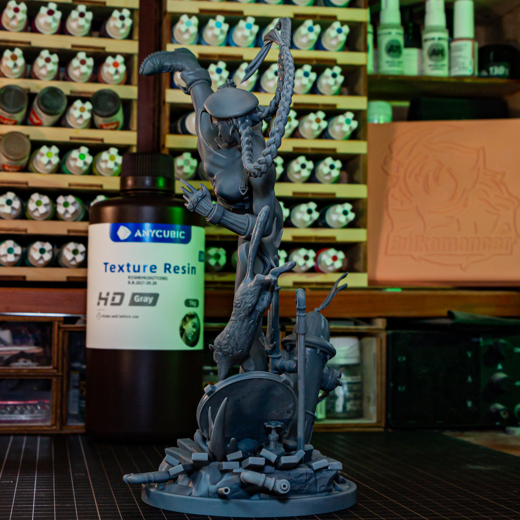 High Kick Commando Pinup | 1/8 Unpainted Resin Kit Model