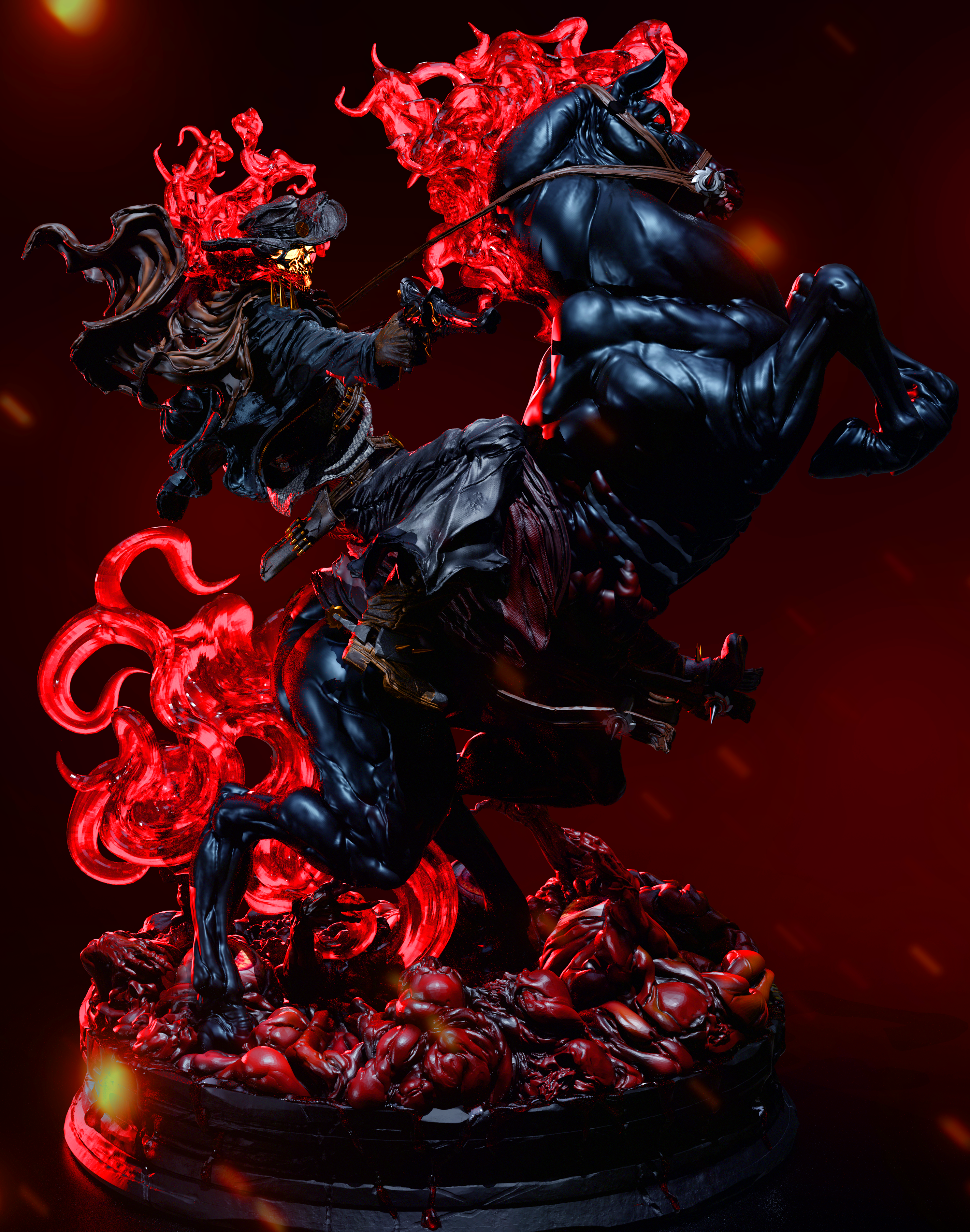 Hellfire Revenant Rider | 1/6 Unpainted Resin Kit Model