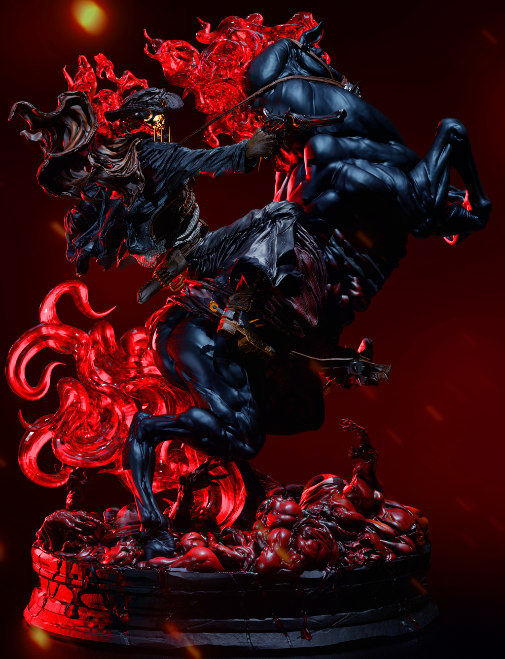 Hellfire Revenant Rider | 1/6 Unpainted Resin Kit Model