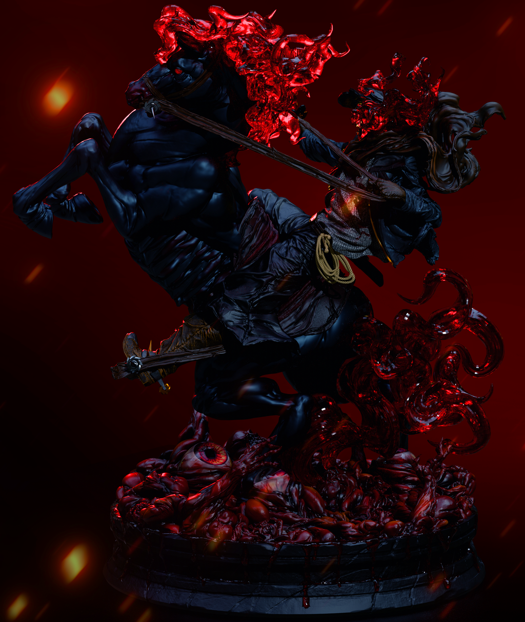 Hellfire Revenant Rider | 1/6 Unpainted Resin Kit Model