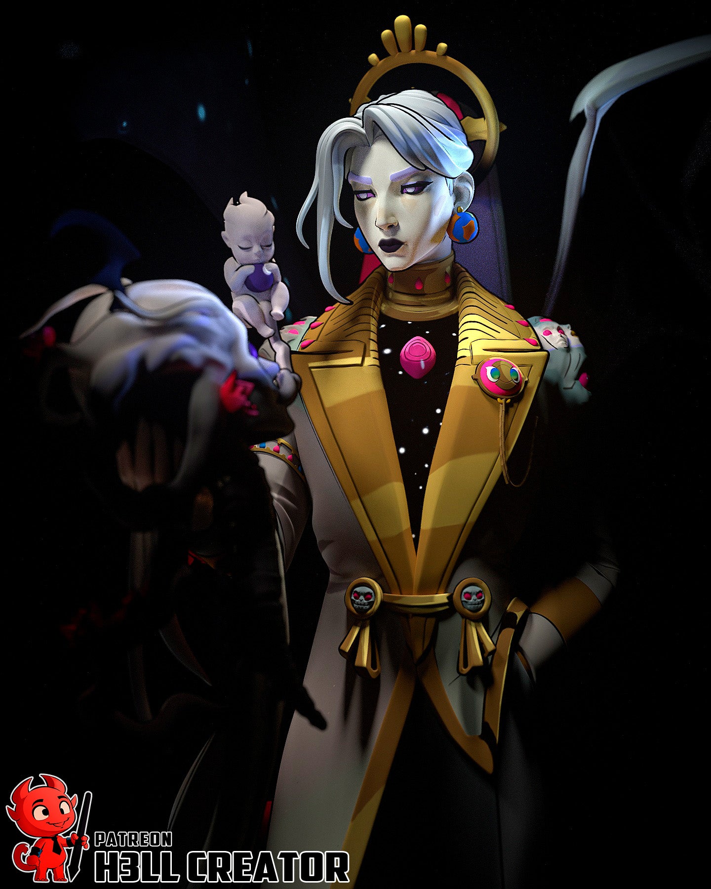 Astral Void Sovereign | 1/10 Unpainted Resin Kit Model
