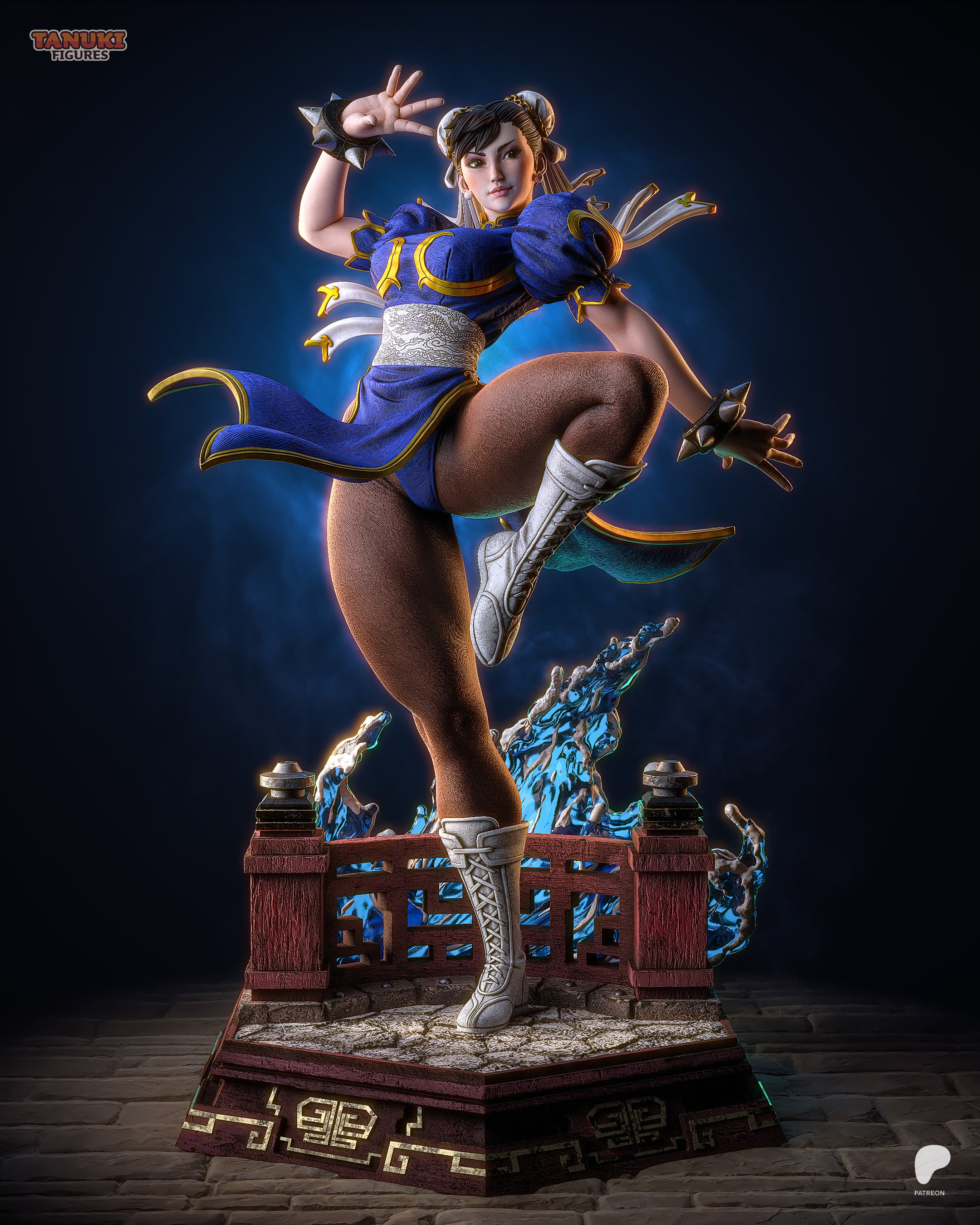 Azure Tempest Dancer | 1/7 Unpainted Resin Kit Model