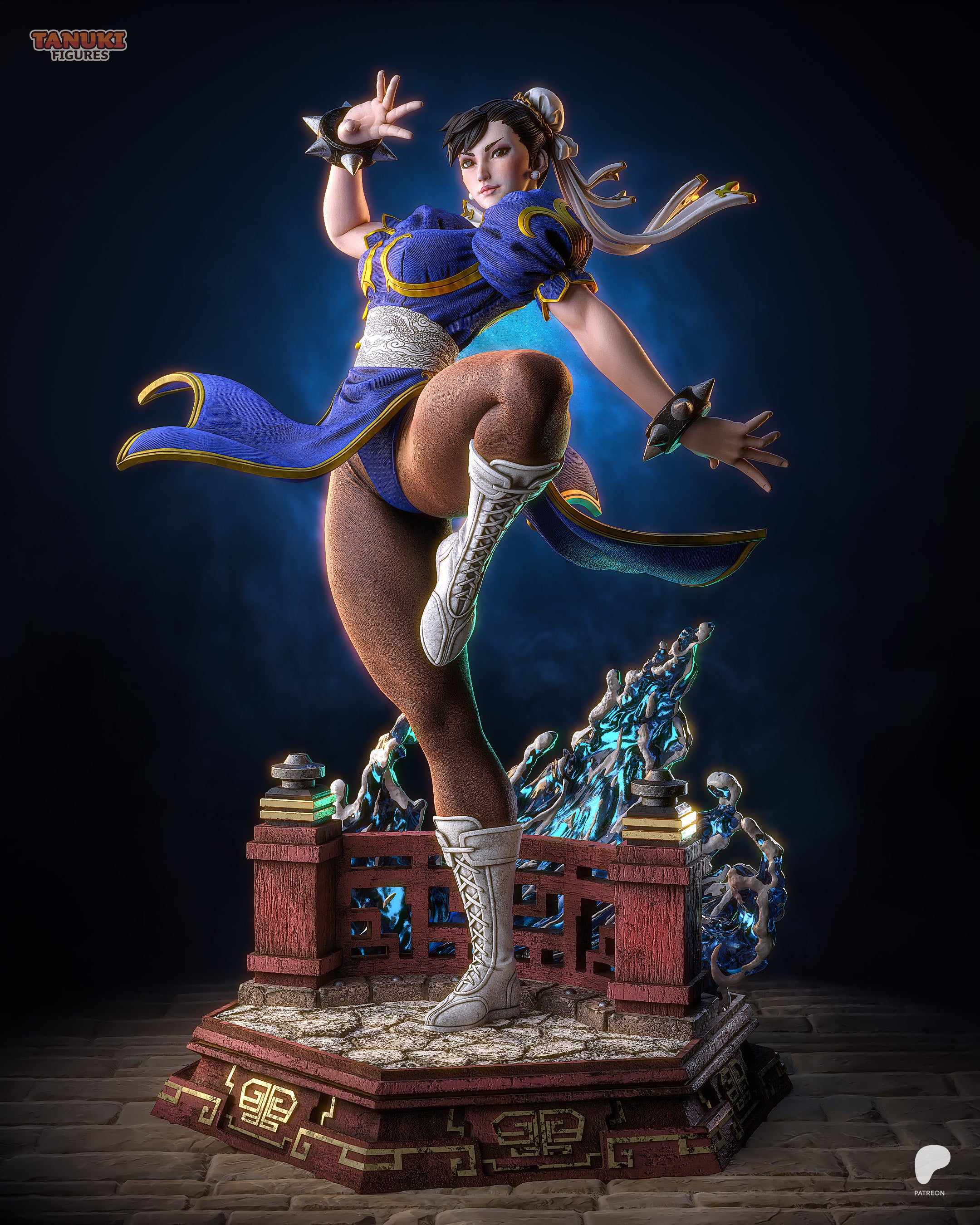 Azure Tempest Dancer | 1/7 Unpainted Resin Kit Model
