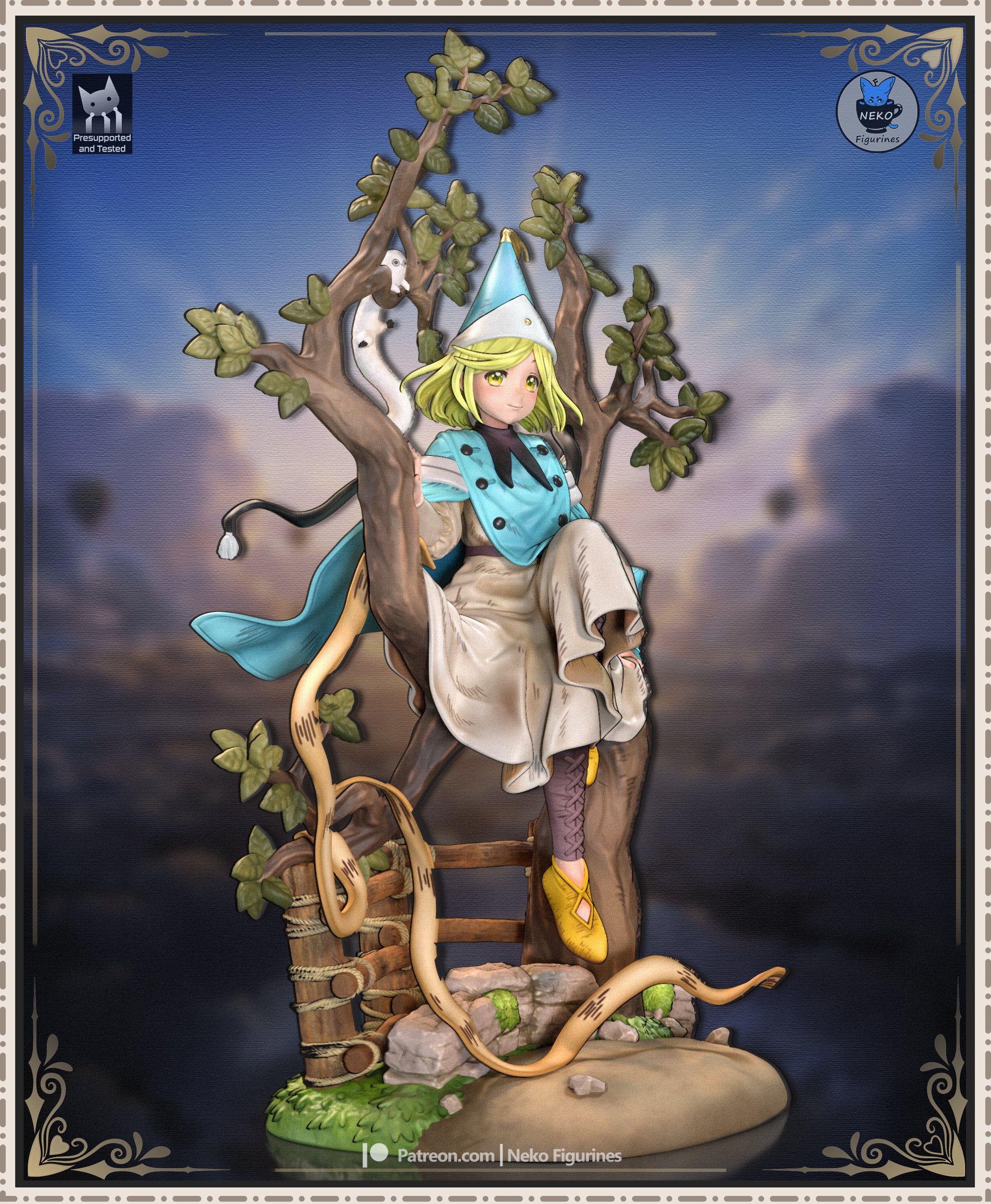 Mystic Grove Apprentice | 1/7 Unpainted Resin Kit Model