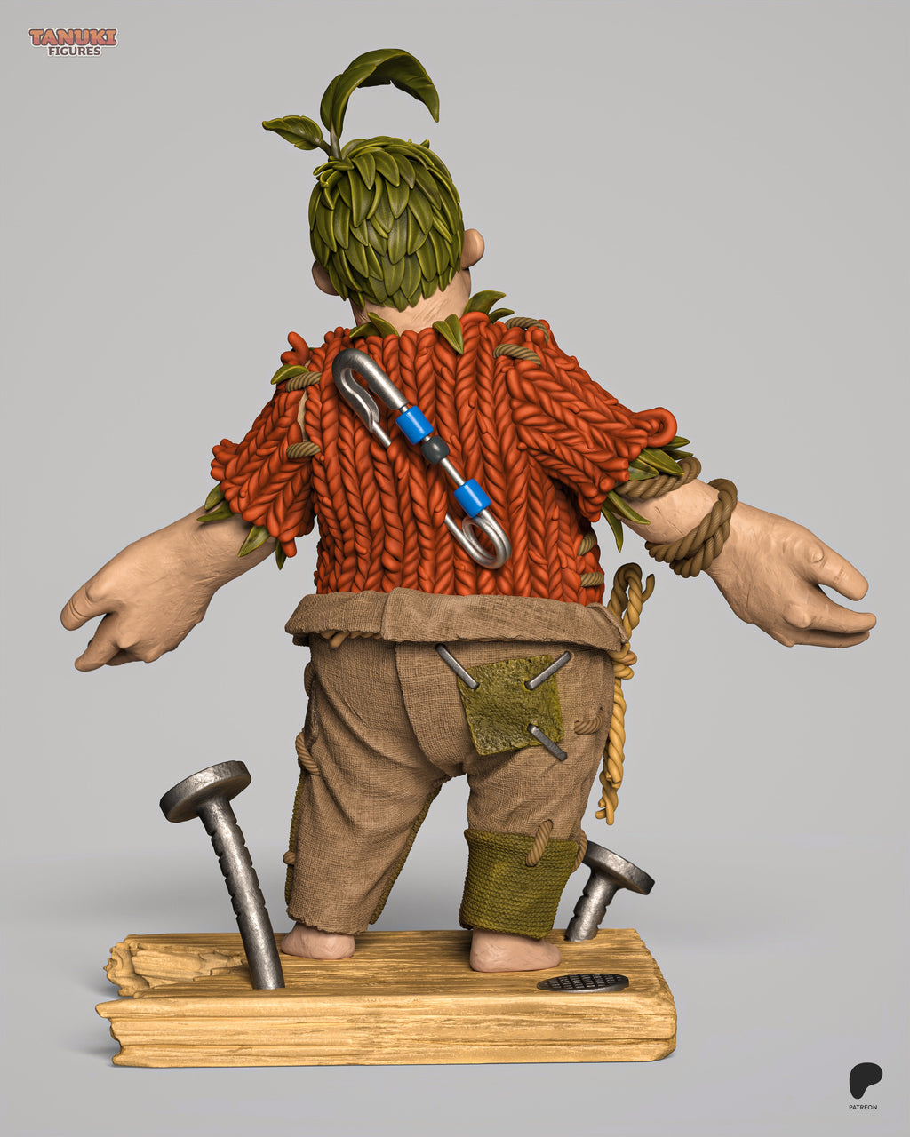Leafy Sproutkin Rascal | 1/7 Unpainted Resin Kit Model