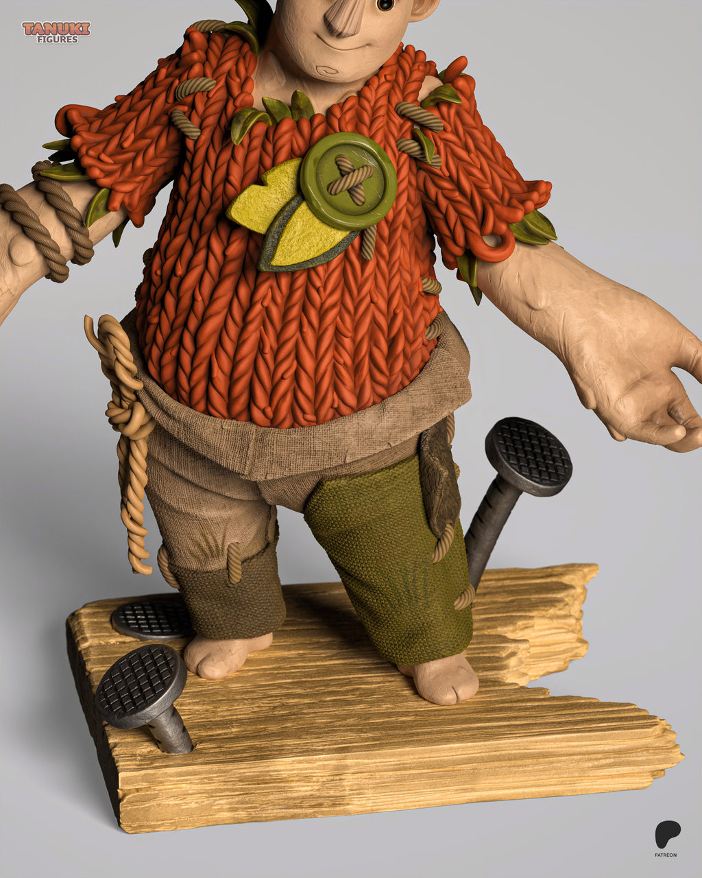 Leafy Sproutkin Rascal | 1/7 Unpainted Resin Kit Model