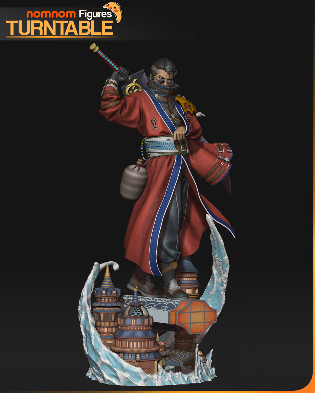 Vigilant Ronin Sentinel | 1/10 & Bust Unpainted Resin Kit Model