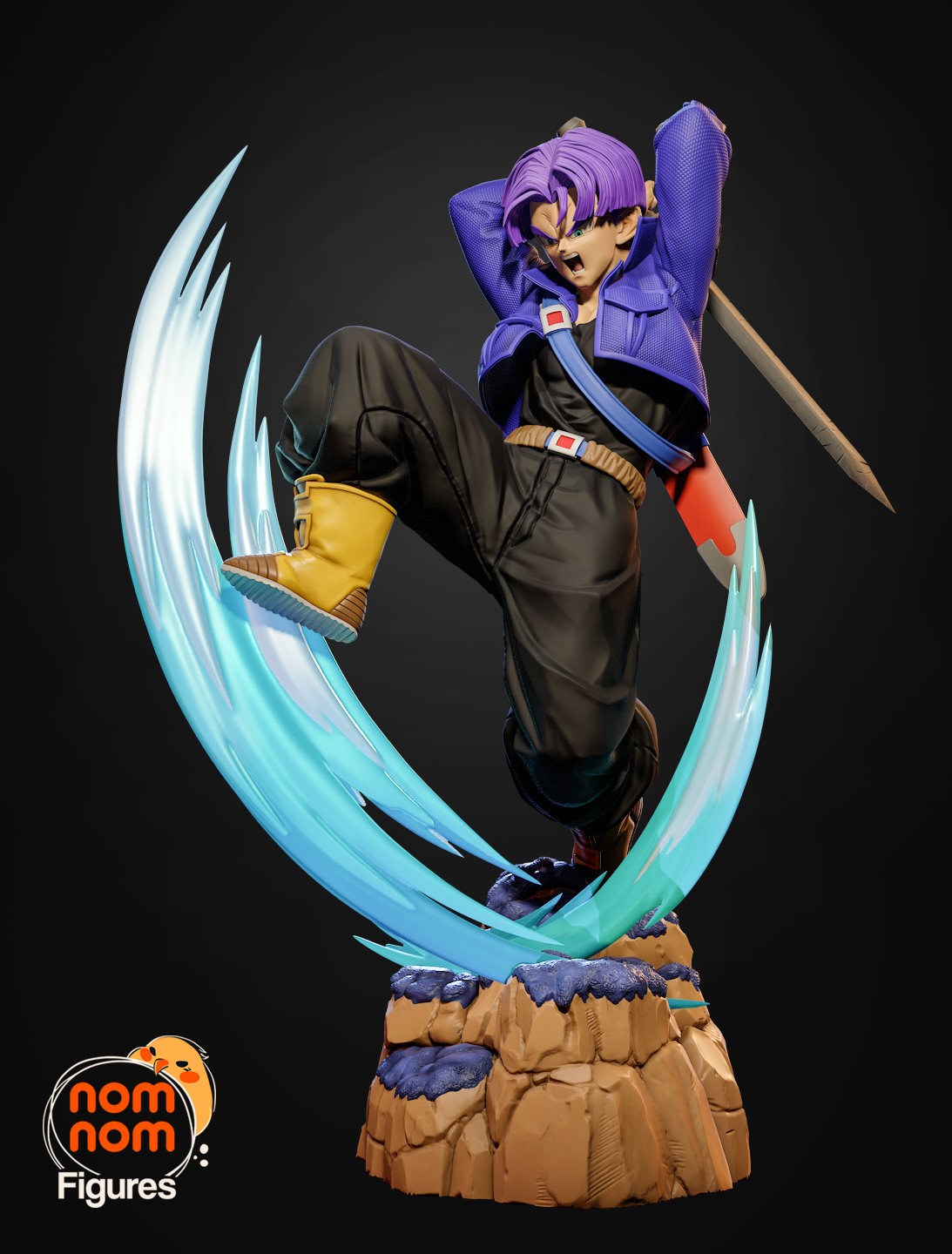 Violet Tempest Swordsman | 1/8 Unpainted Resin Kit Mode