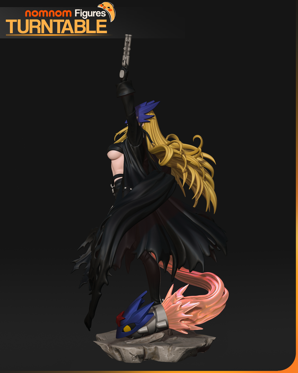 Shadowflame Gunslayer | Chibi Unpainted Resin Kit Model