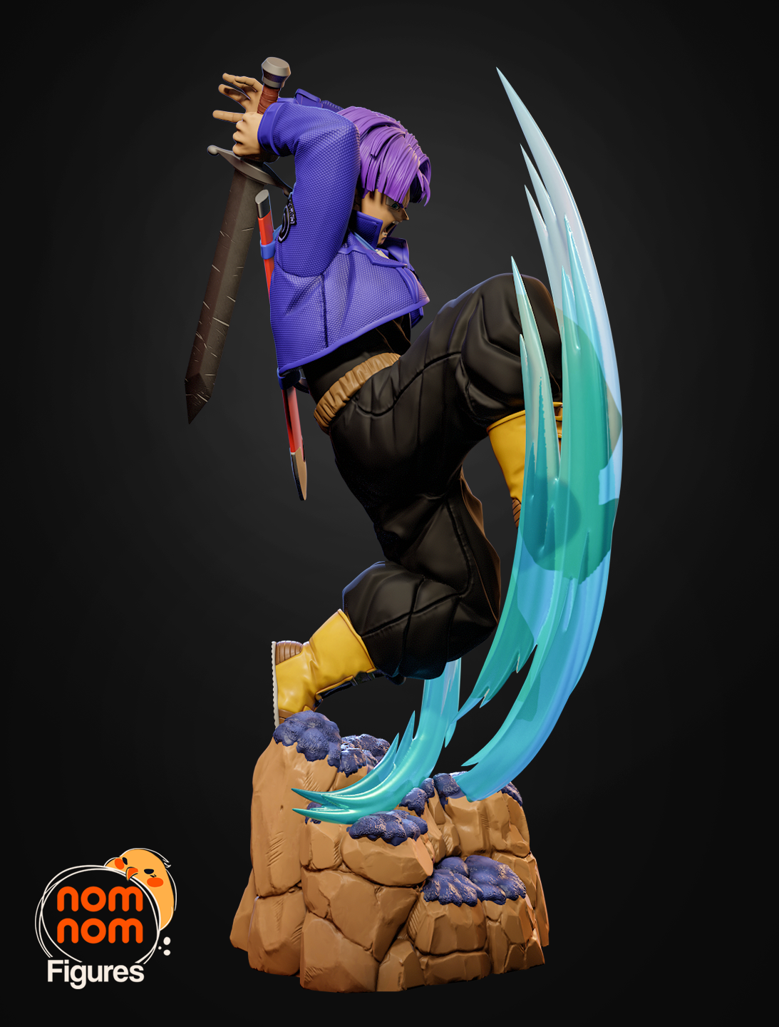 Violet Tempest Swordsman | 1/8 Unpainted Resin Kit Mode