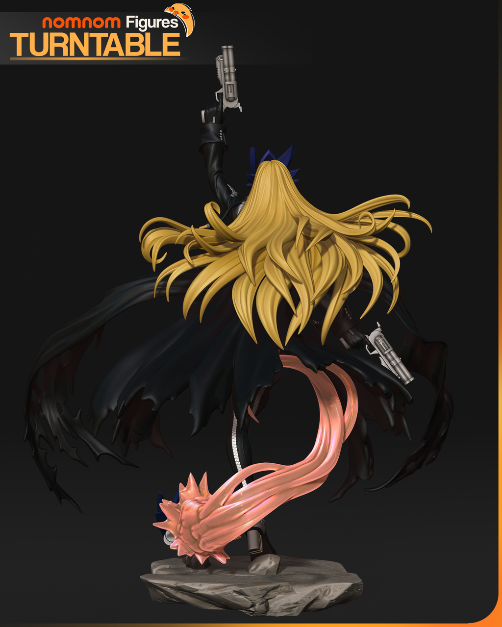 Shadowflame Gunslayer | Chibi Unpainted Resin Kit Model