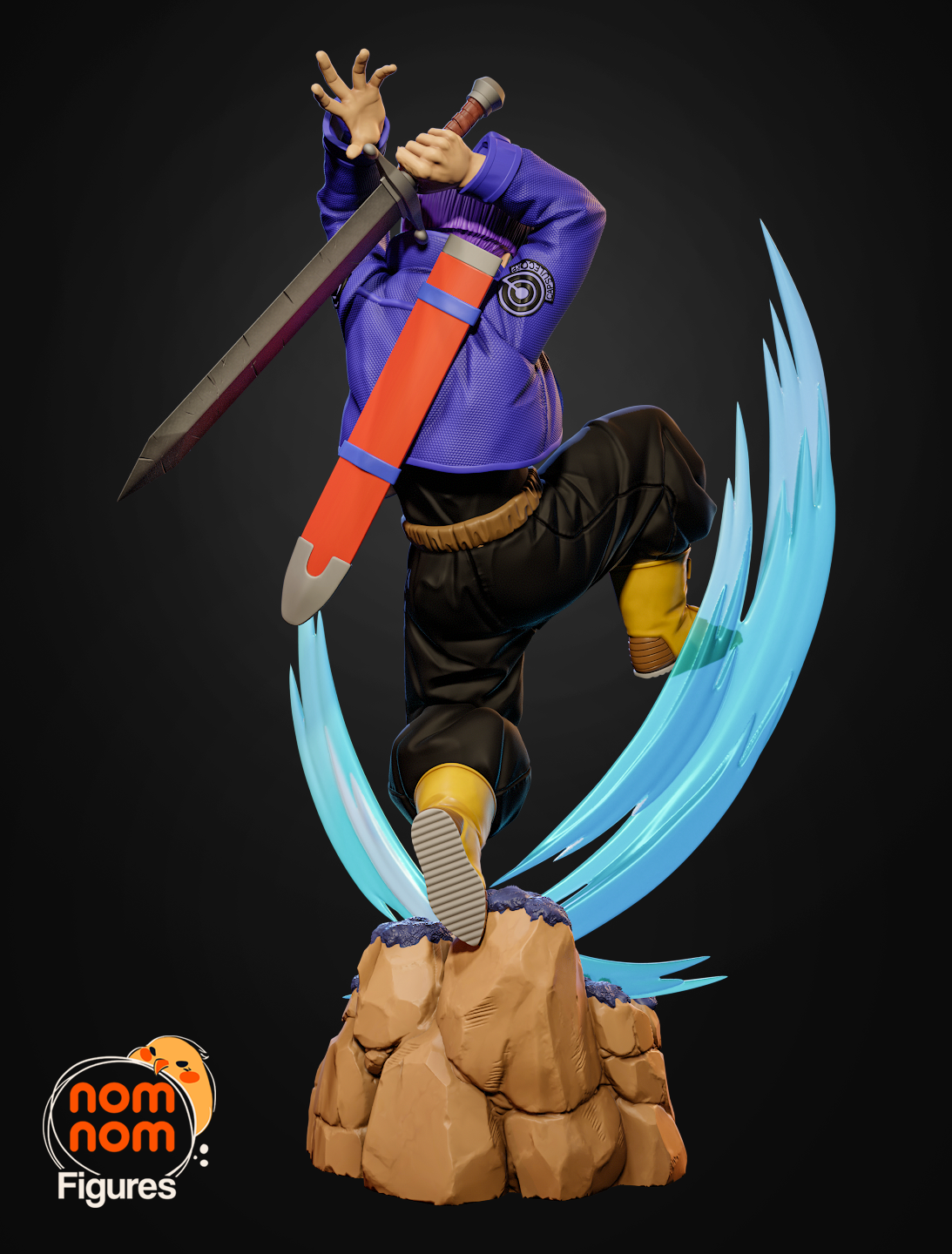 Violet Tempest Swordsman | 1/8 Unpainted Resin Kit Mode
