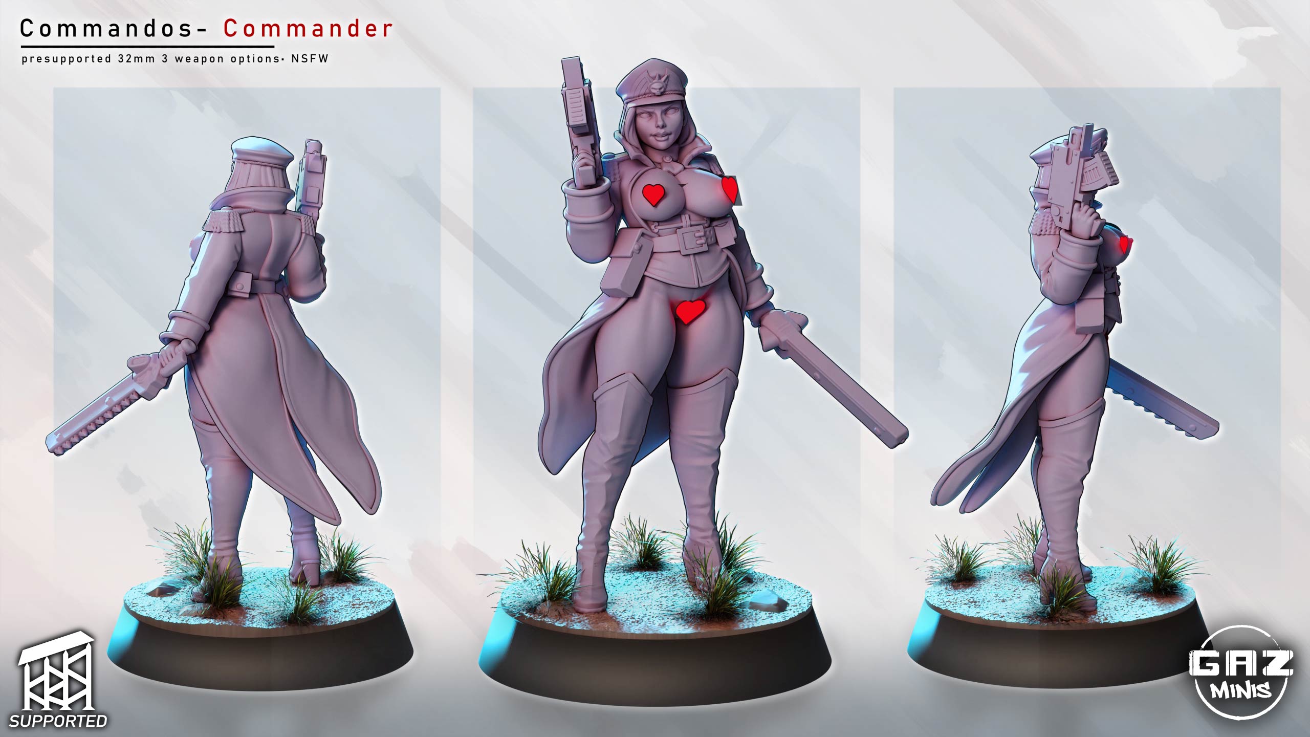 Veilguard Legion Commander | 32mm Unpainted Resin Kit Model