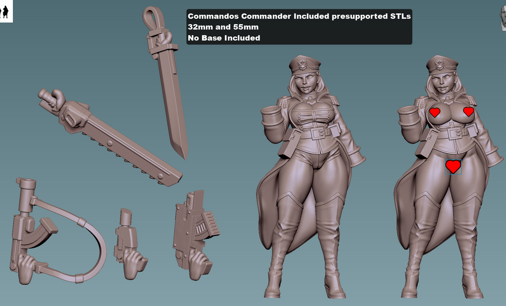 Veilguard Legion Commander | 32mm Unpainted Resin Kit Model