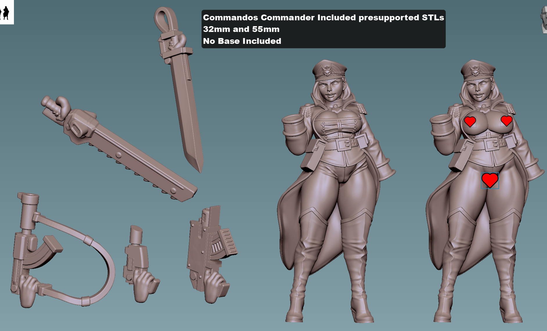 Veilguard Legion Commander | 32mm Unpainted Resin Kit Model