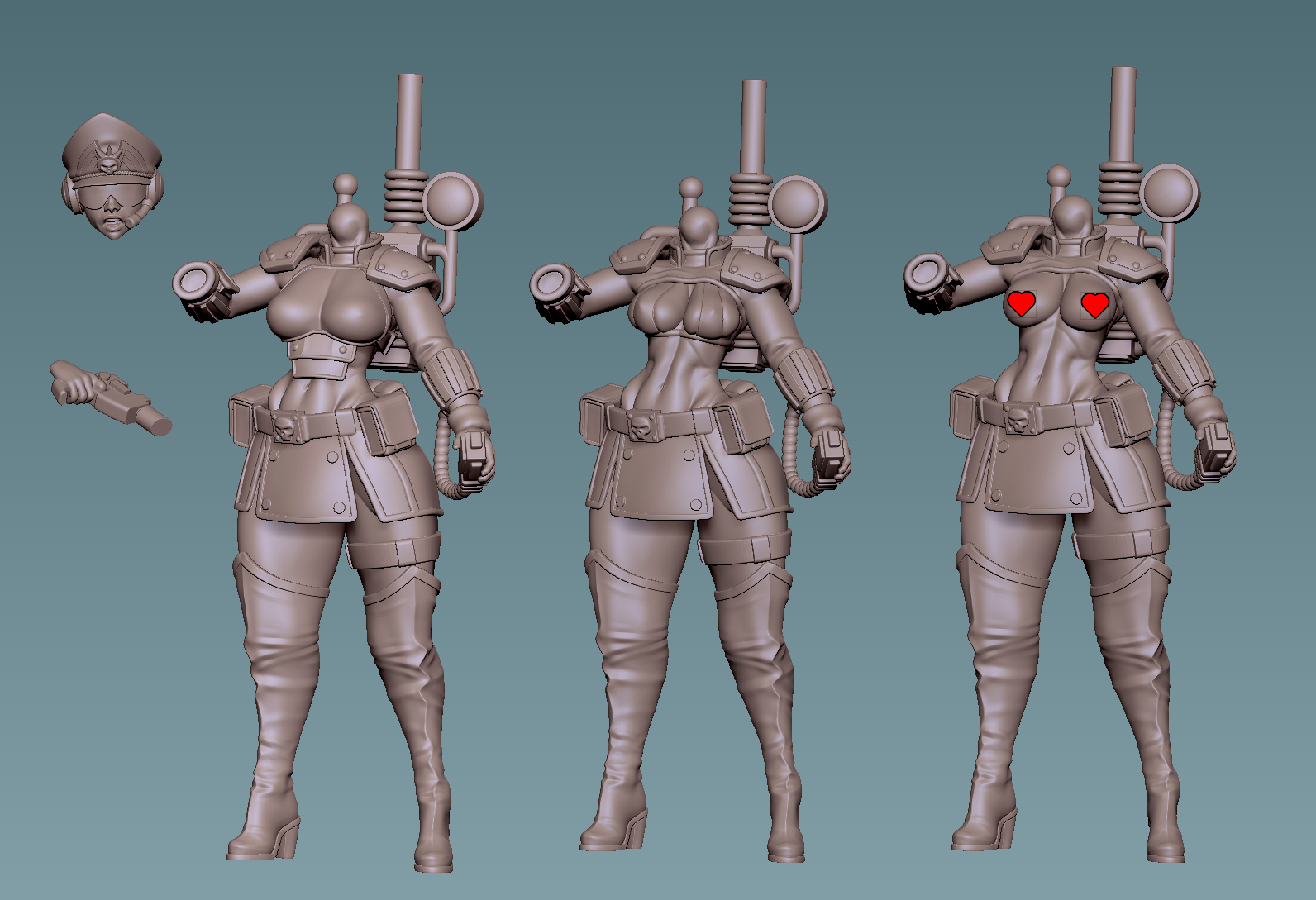 Shadow Legion Veteran Squad | 32mm Unpainted Resin Kit Model