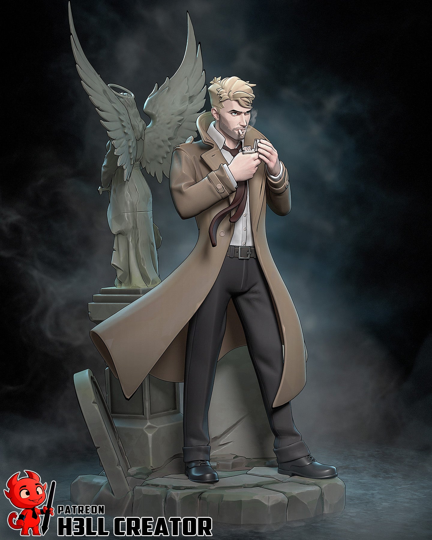 Fallen Winged Wanderer | 1/10 Unpainted Resin Kit