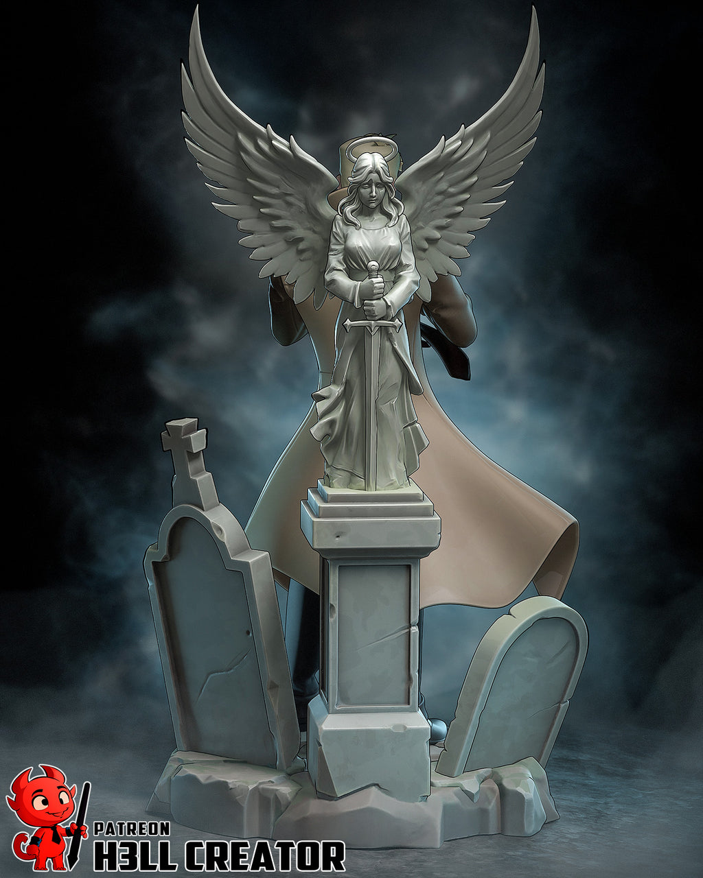 Fallen Winged Wanderer | 1/10 Unpainted Resin Kit