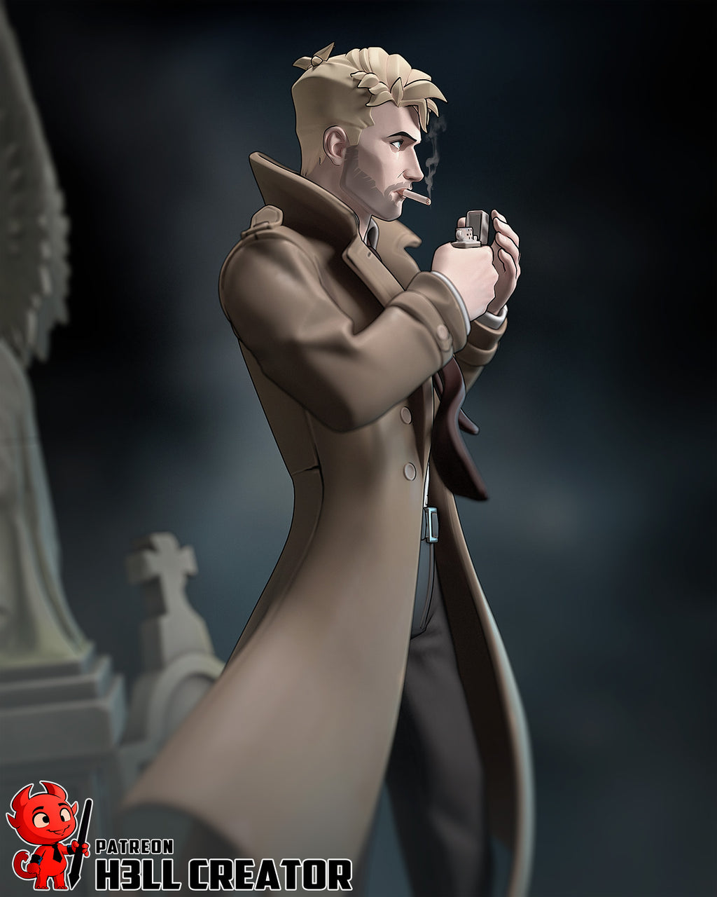 Fallen Winged Wanderer | 1/10 Unpainted Resin Kit