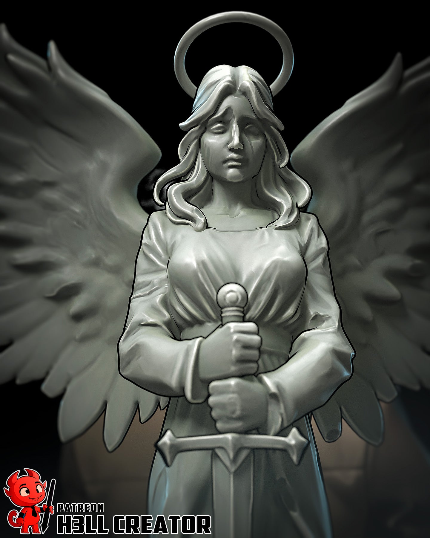Fallen Winged Wanderer | 1/10 Unpainted Resin Kit