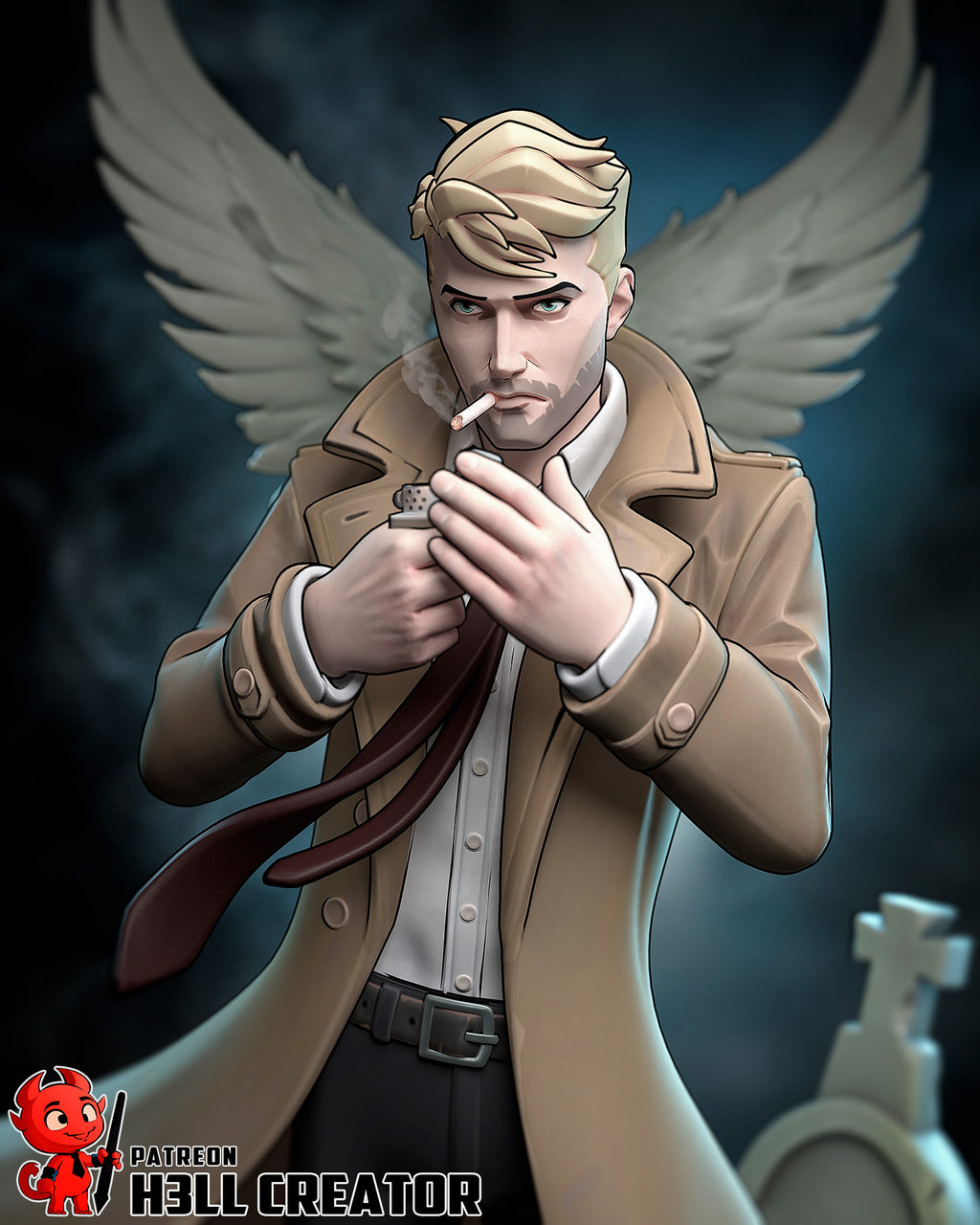 Fallen Winged Wanderer | 1/10 Unpainted Resin Kit