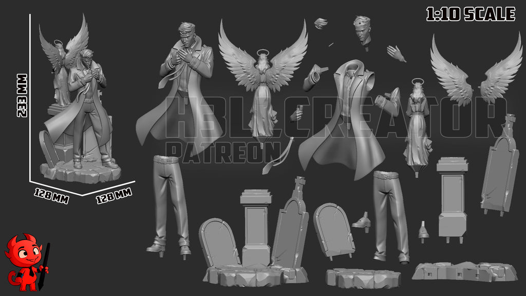 Fallen Winged Wanderer | 1/10 Unpainted Resin Kit