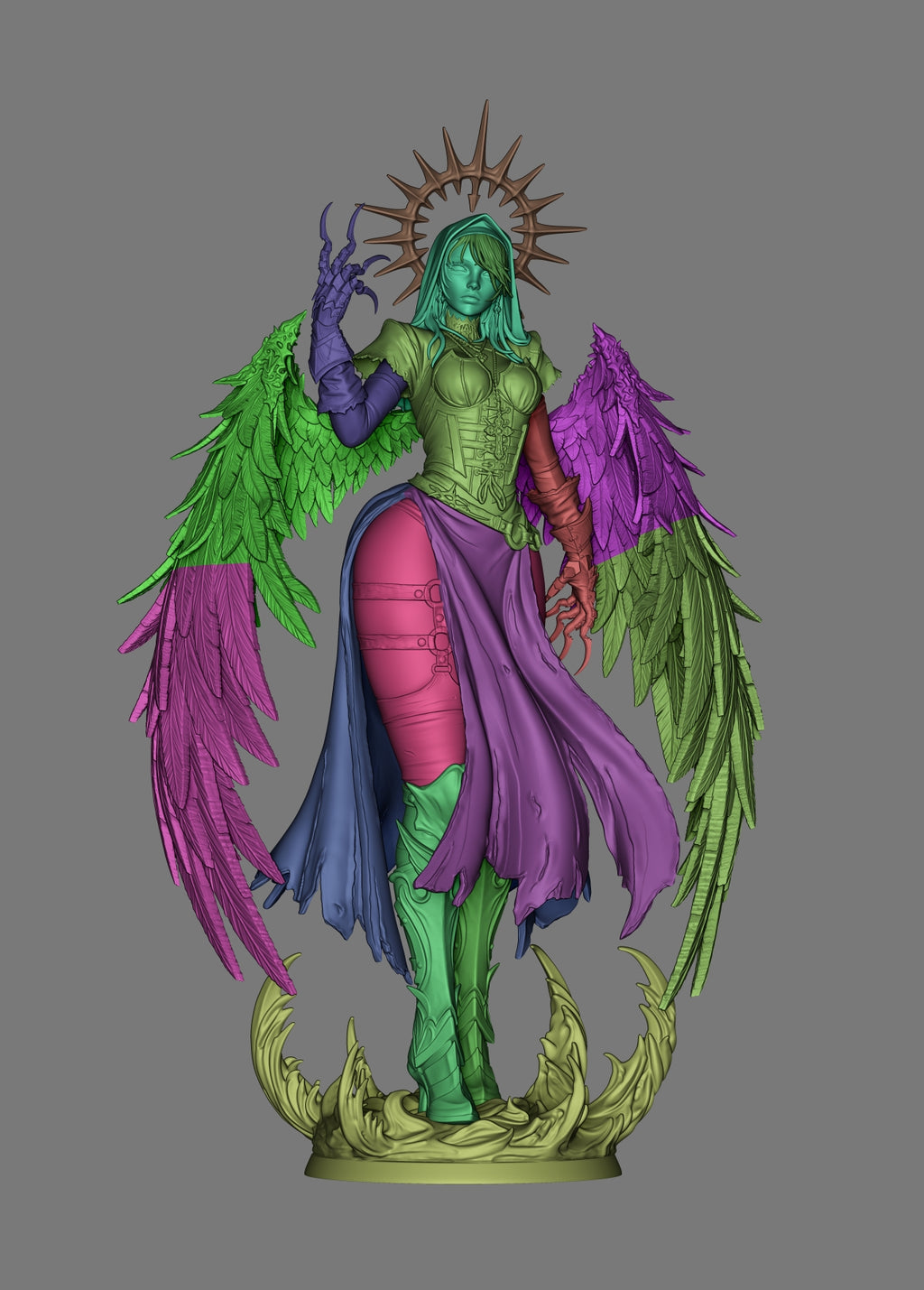 Abyssal Winged Harbinger | 1/6 Unpainted Resin Kit Model