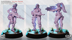 Elite Armored Commando Pinup | 32mm Unpainted Resin Kit Model