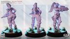 Elite Armored Commando Pinup | 32mm Unpainted Resin Kit Model