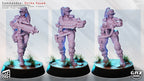 Elite Armored Commando Pinup | 32mm Unpainted Resin Kit Model