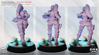 Elite Armored Commando Pinup | 32mm Unpainted Resin Kit Model