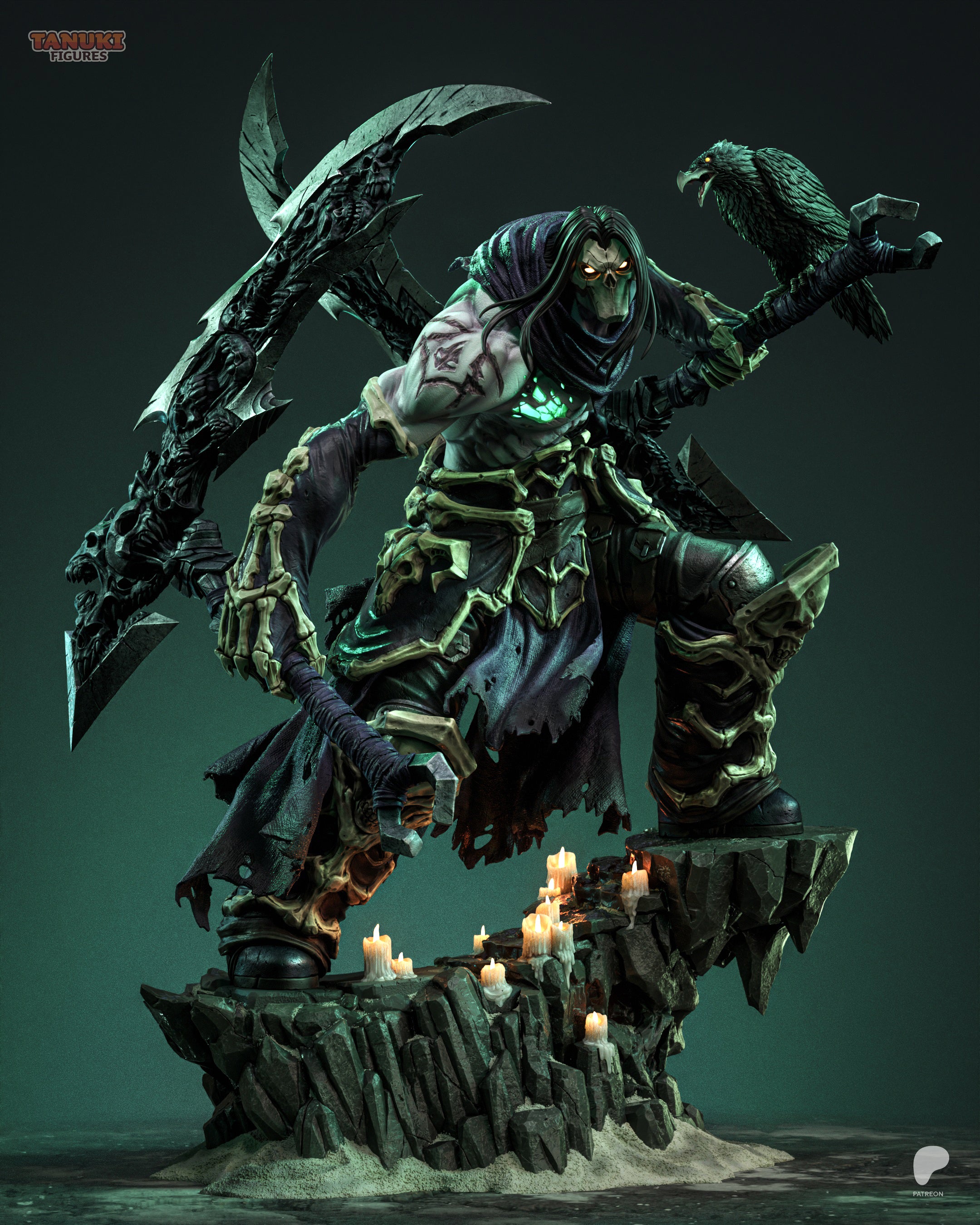 Ebon Raven Harvester | 1/6 Unpainted Resin Kit Model
