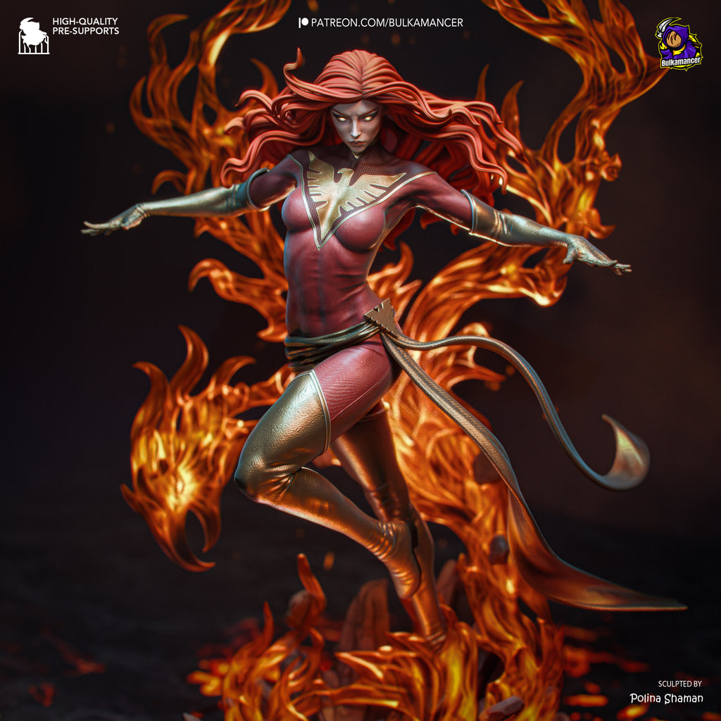 Crimson Phoenix Harbinger | 1/8 Unpainted Resin Kit Model