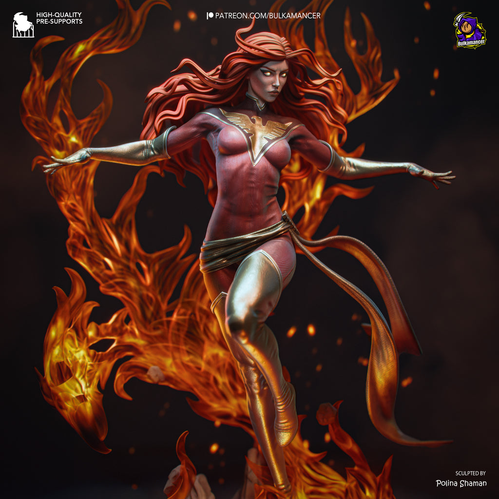 Crimson Phoenix Harbinger | 1/8 Unpainted Resin Kit Model