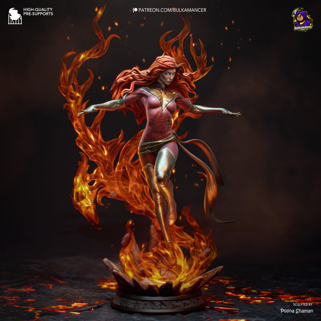 Crimson Phoenix Harbinger | 1/8 Unpainted Resin Kit Model