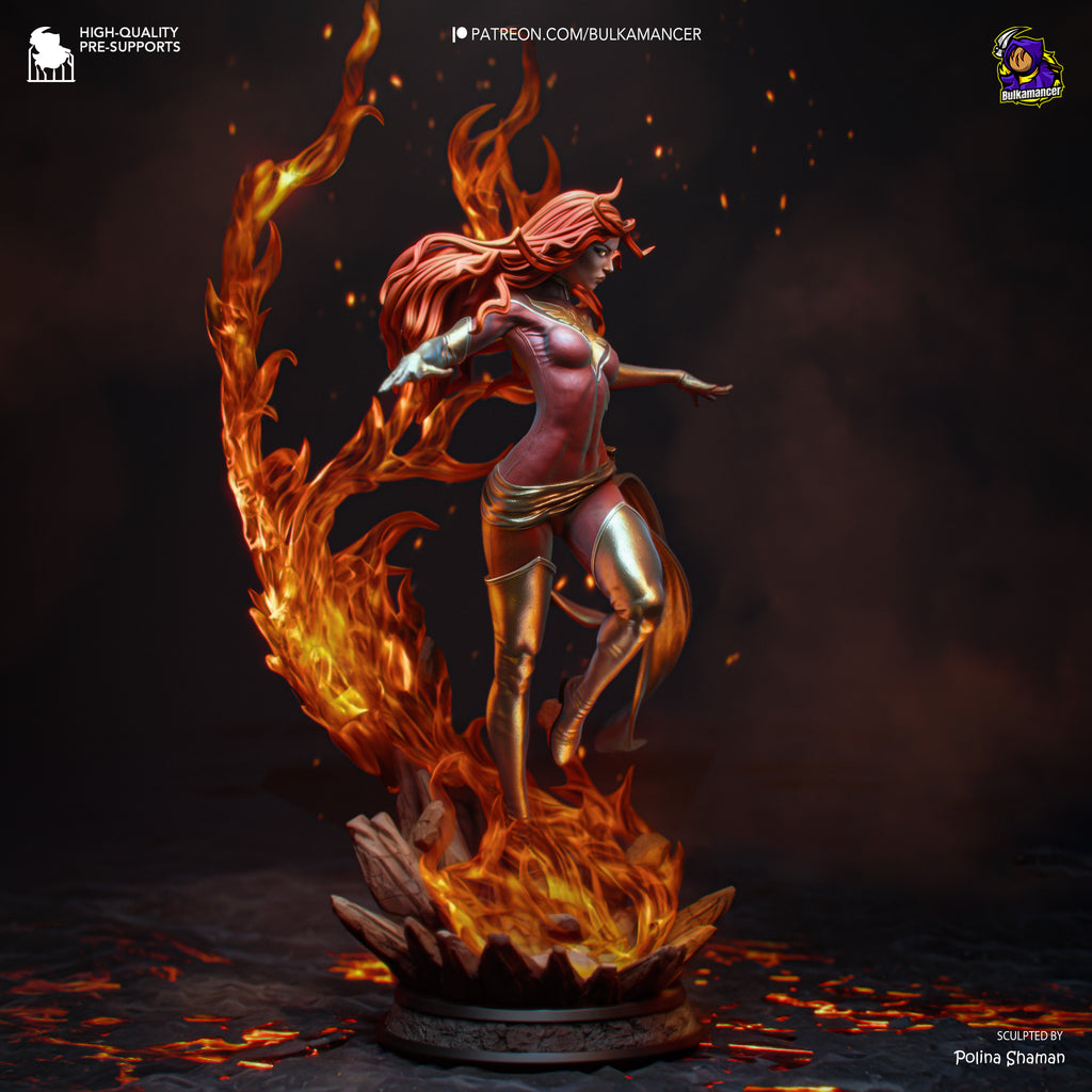 Crimson Phoenix Harbinger | 1/8 Unpainted Resin Kit Model