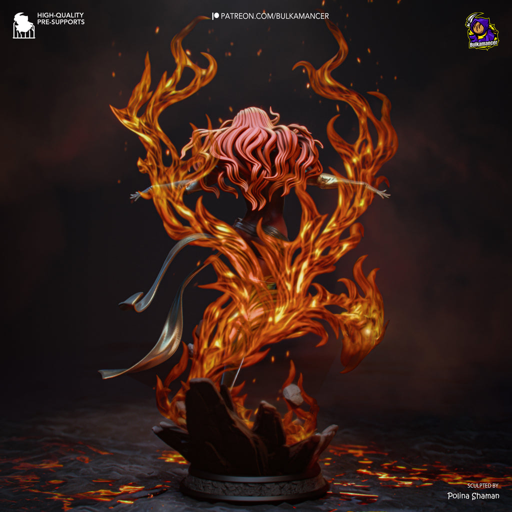 Crimson Phoenix Harbinger | 1/8 Unpainted Resin Kit Model