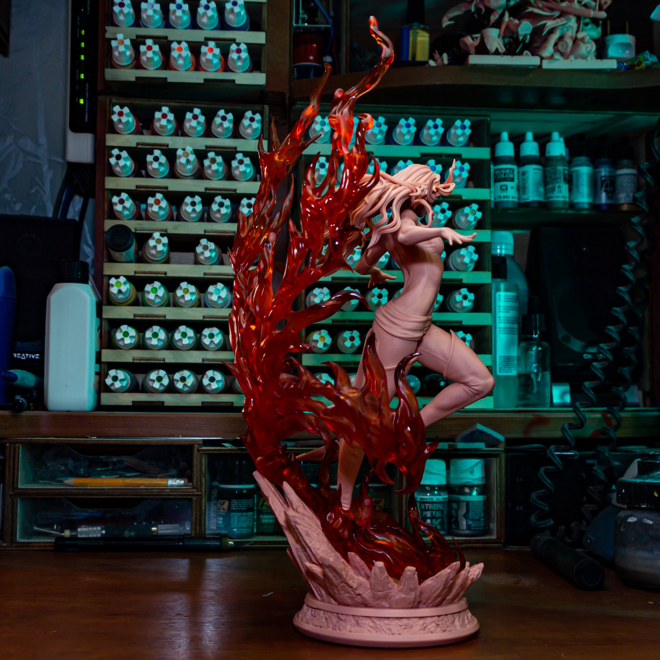 Crimson Phoenix Harbinger | 1/8 Unpainted Resin Kit Model