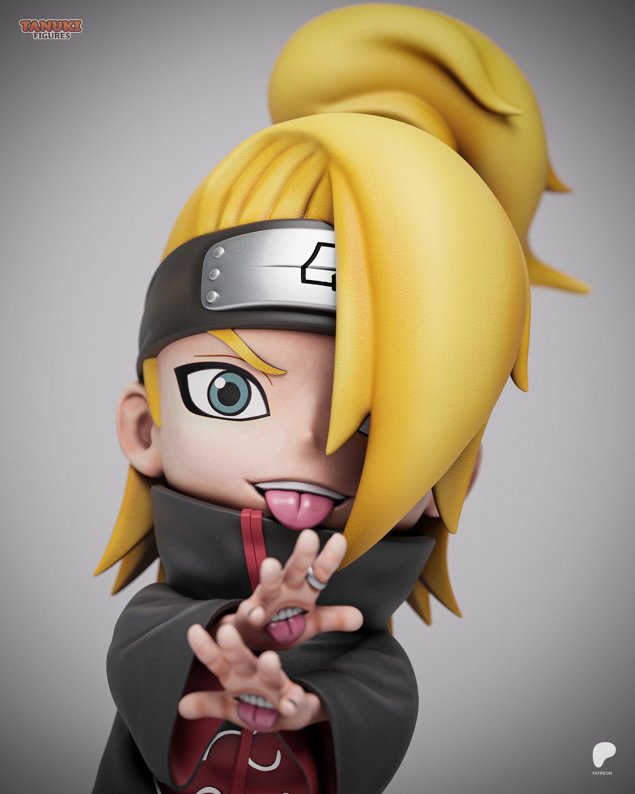 Golden Explosive Artiste | Chibi Unpainted Resin Kit Model