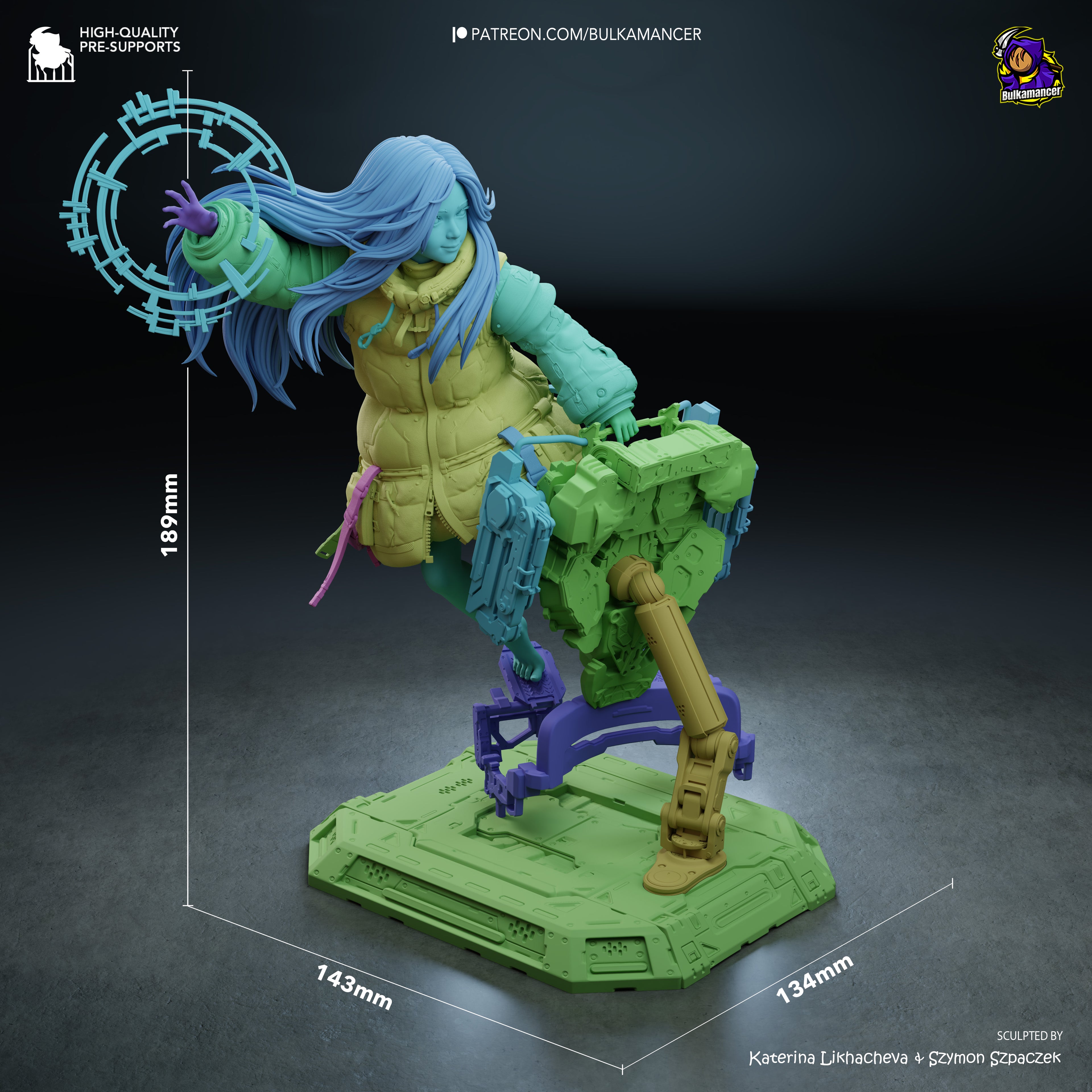 Aether Flux Operative | 1/8 Unpainted Resin Kit Model