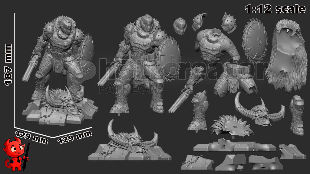 Hellforge Slayer | 1/12 Unpainted Resin Kit Model